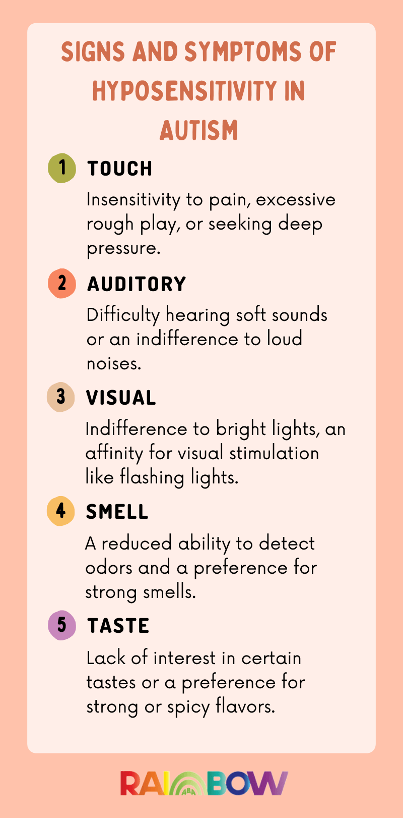 hyposensitivity autism