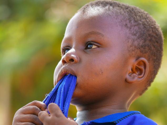 chewing on shirt and autism